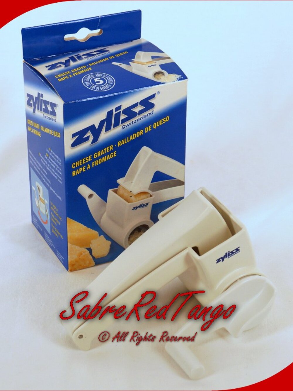 Zyliss Professional Rotary Cheese Grater Made In Switzerland #11-222